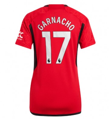 Manchester United Alejandro Garnacho #17 Hjemmebanetrøje Dame 2023-24 Kort ærmer